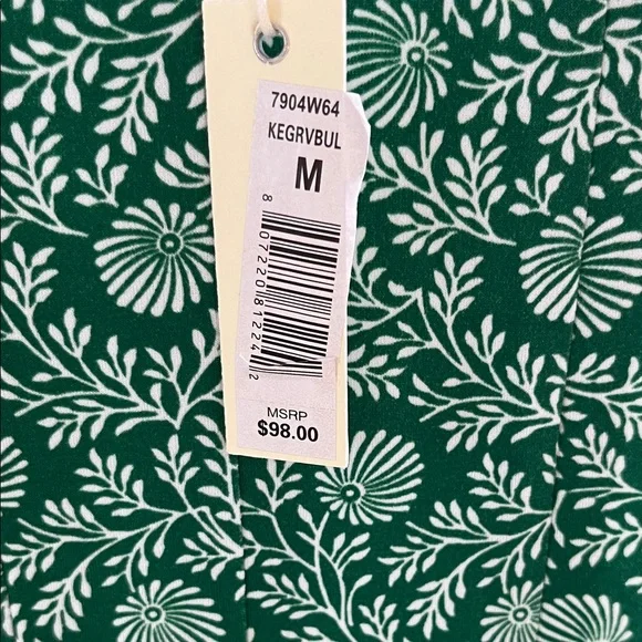 Max Studio Green Floral Fit-and-Flare Tank Dress - Picture 7 of 8